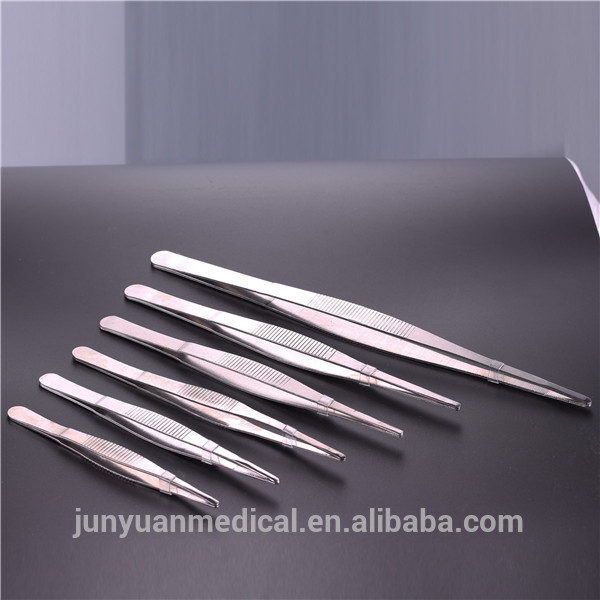 Medical stainless steel clamp forceps round head forceps toothed refers to clamp clamps nail pliers