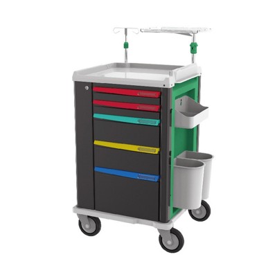 2018 New Products ABS Trolley medical Luxurious emergency trolley