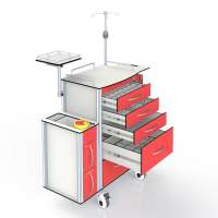 New style classical emergency hospital trolley